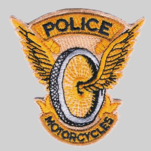 police motorcycle tan patch