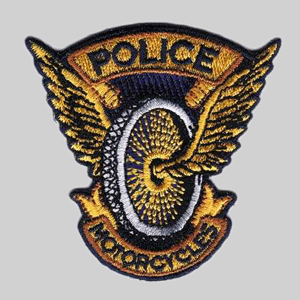 police motorcycle patch