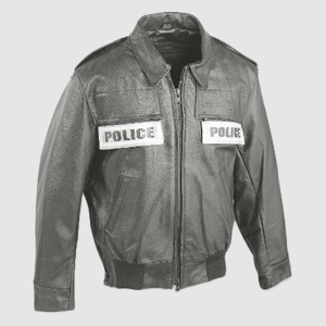 atlanta police taylor leather jacket