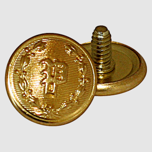 POLICE “P” GOLD Button for Shoei Helmet