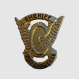 Sheriff Motorcycle Pin – GOLD