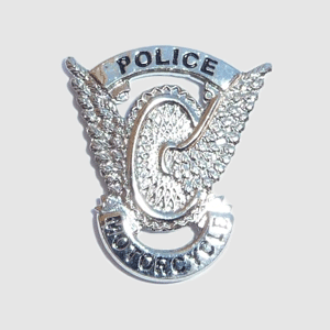 Police Motorcycle Pin – SILVER