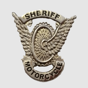 Sheriff Motorcycle Pin – SILVER